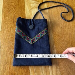 handmade denim mini bag purse